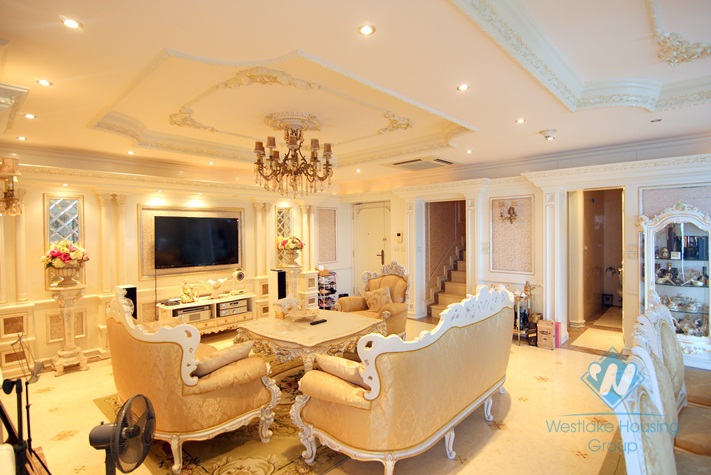 Luxury 03 bedrooms apartment with lake view for rent in Gold Westlake Building, Tay Ho district 